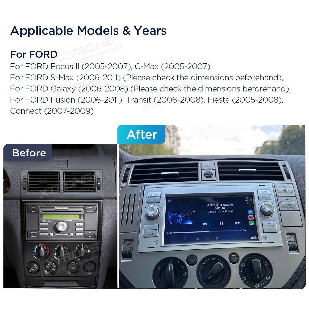 Navigationsgeräte: DAB+ Autoradio Ford Transit Kuga Fusion Android Carplay – Neu und originalverpackt aus Chiasso von online.shop 1