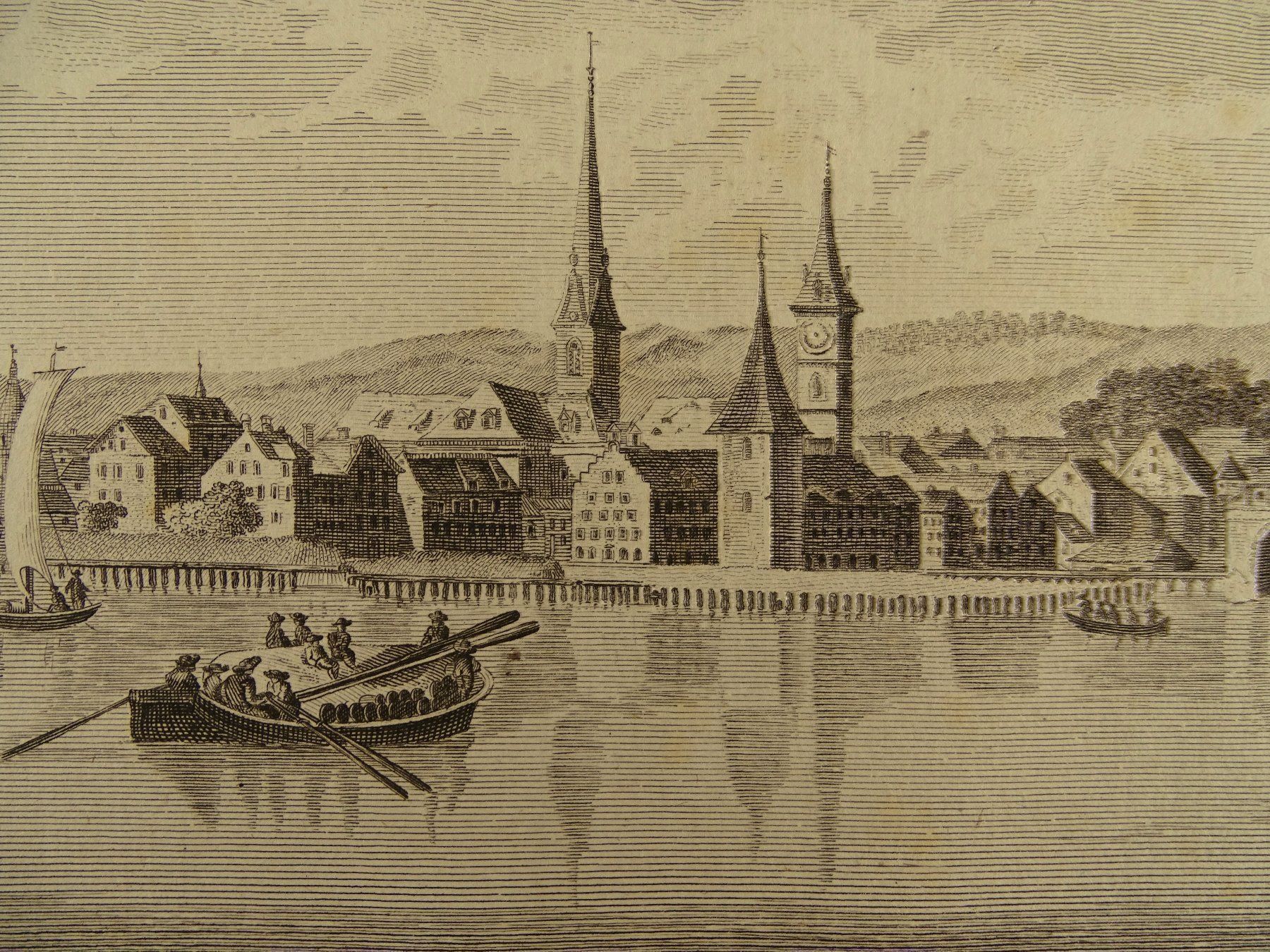 Incisioni: ZÜRICH, KUPFERSTICH 1798 – Usato da Grüningen venduto da Kartensammler 2
