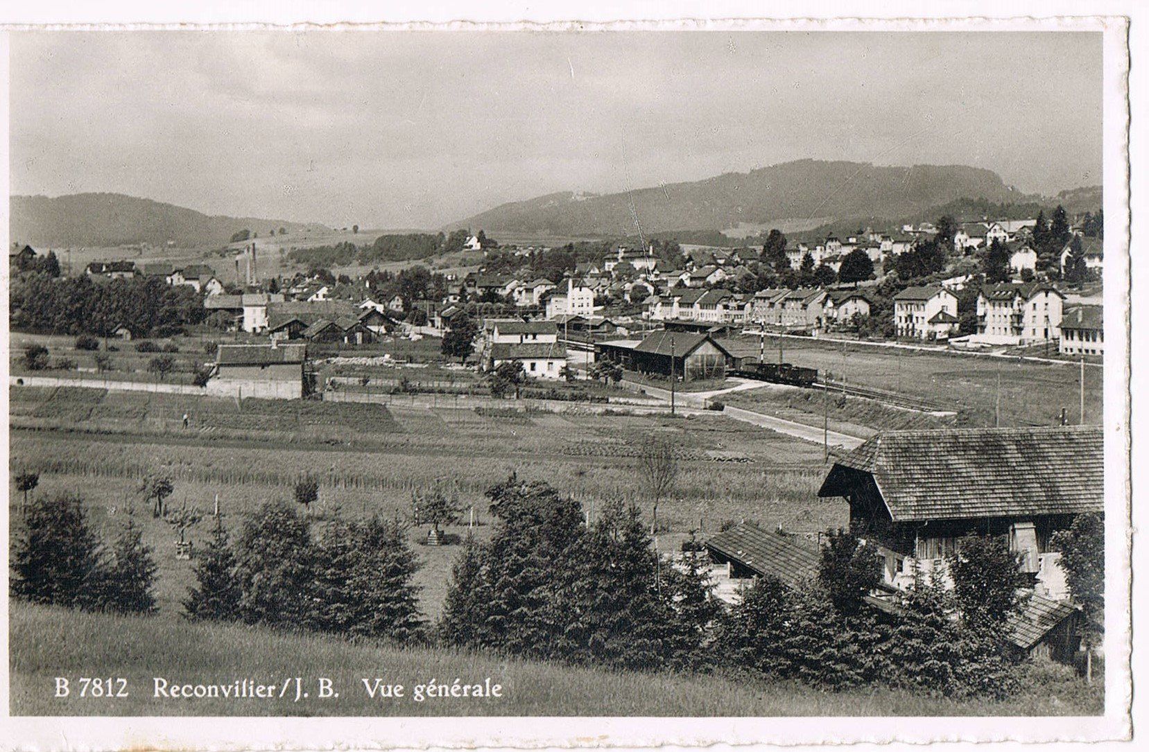 Cartoline postali: Reconvilier, Vue générale – Usato da Buchs AG venduto da Baerfisch