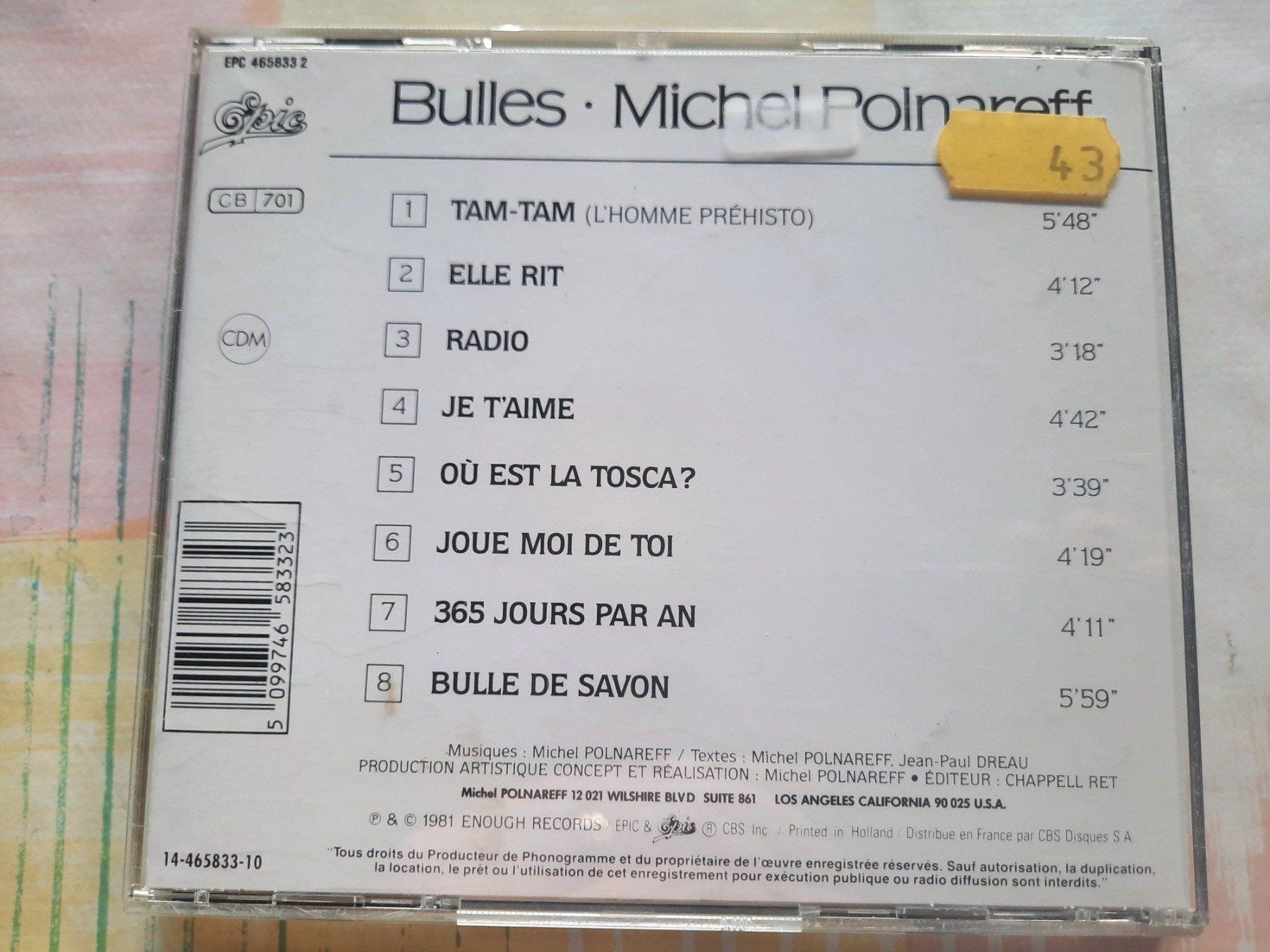 CDs: Cd Michel Polnareff - bulles – D'occasion à Pully par bro_n52j 1