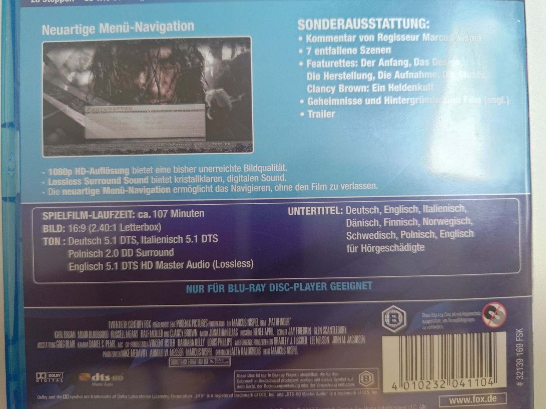 Tutti i DVDs: Pathfinder - Fährte des Kriegers – Usato da Liestal venduto da Kratzilla 3