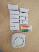 Mini-Drucker mit Katzenmotiv in Weiss inkl. Zubehör