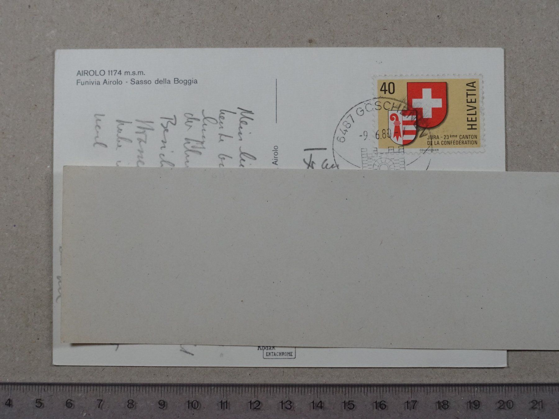 Ansichtskarten: Airolo, 1980, Luftseilbahn, Funivia – Gebraucht aus Lenzburg von fh1 1