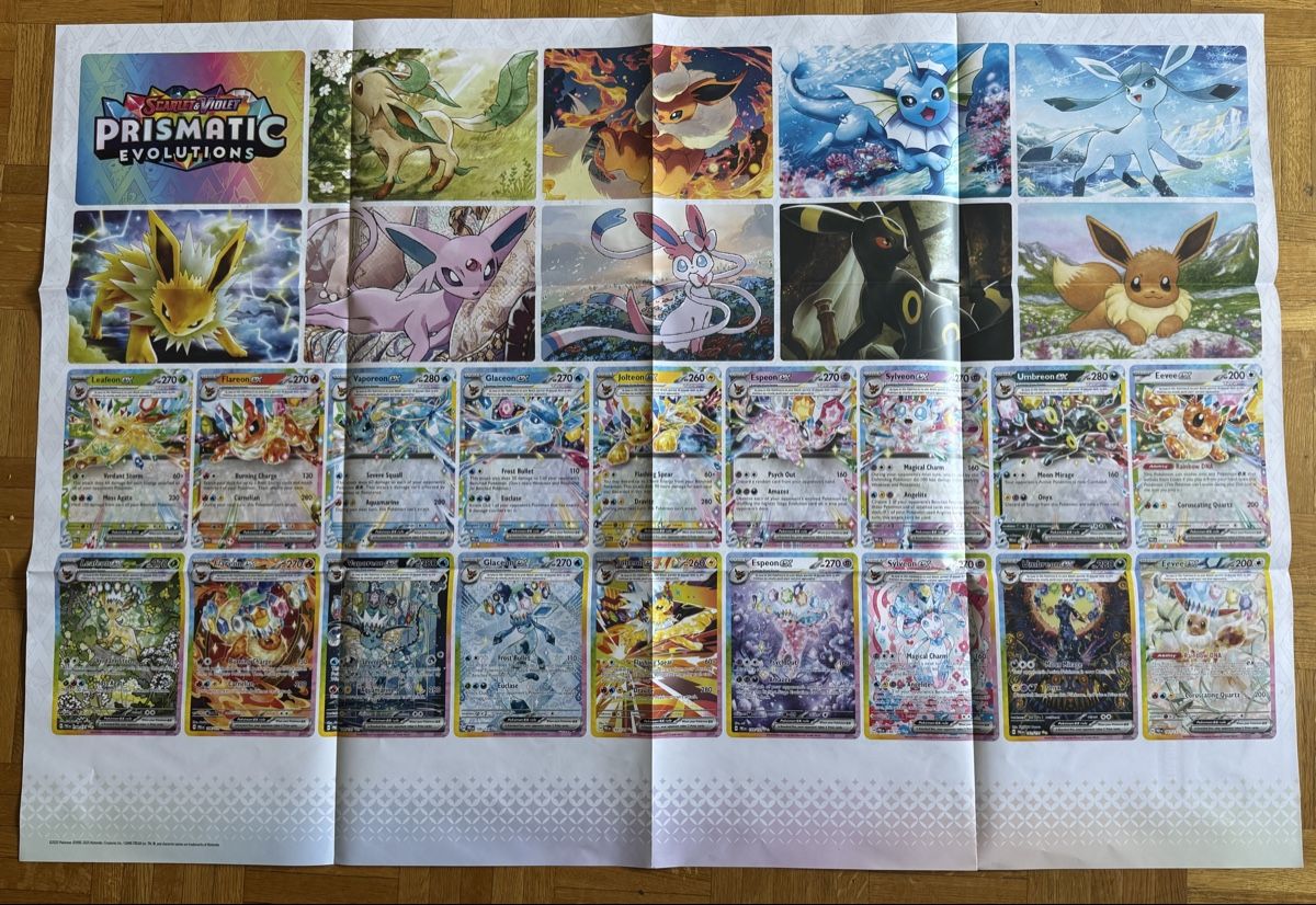 Pokémon Carte collezionabili: Poster Pokémon EV8.5 – Nuovo (secondo la descrizione) da Lausanne venduto da Dri_Shop 1