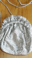 festliches silber Damentasche Pochette Hochzeit