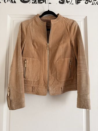 Leather Beige Jacket