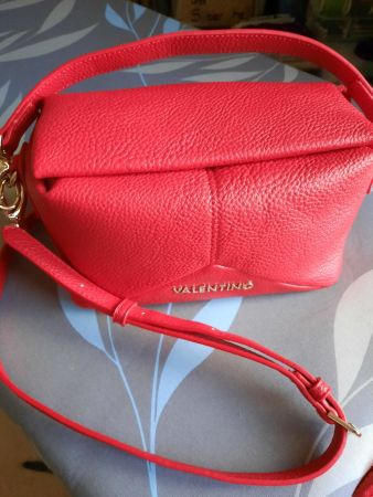 Handtasche Valentino rot, Echtleder, NEU