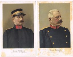 Oberst Wildbolz, Kdt.3. Div., Oberst Schiessle, Kdt. 6. Div.