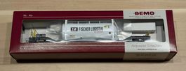 Bemo RhB Sb-v 7729 mit Container "Fischer", Sondermodell H0m