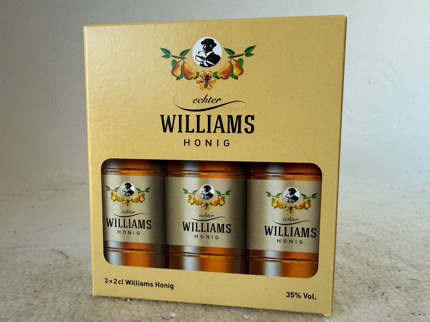 Williams Bevande alcoliche: Echter Williams Honig  35% Trio 3x2cl... – Nuovo e nell'imballaggio originale da Wöschnau venduto da Vinsale