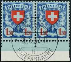 1940 - Wappenschild 1.50Fr. "y" - Abart