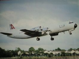 Amerer Air AA Lockheed L-188F Electra OE-ILB