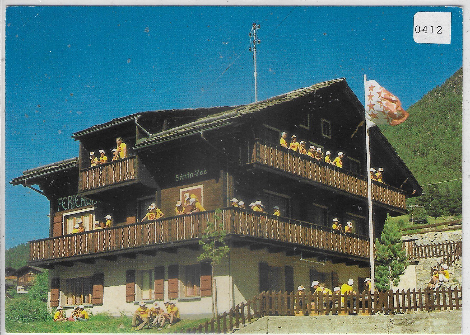 Cartoline postali: Ferienlager Santa-Fee - Grächen VS – Usato da Ettingen venduto da Kartenplanet