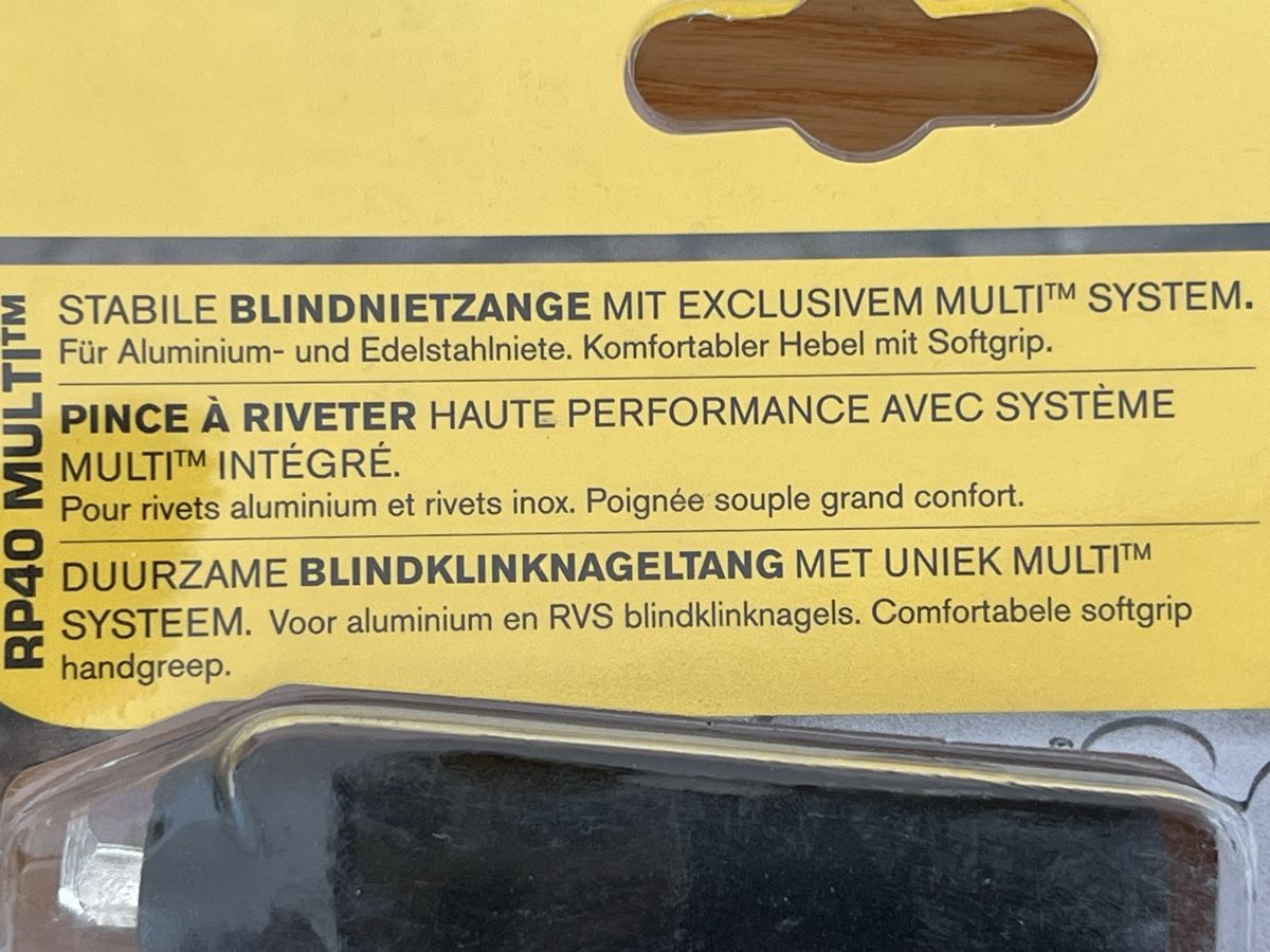 Alle Werkzeuge: Rapid RP40 MULTI Blindnietzange mit Multi System – Neu und originalverpackt aus Wettingen von Kawasaki987 3