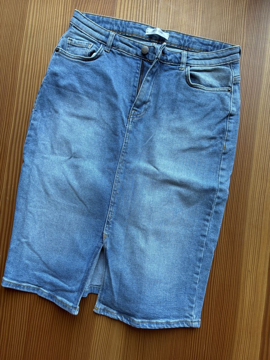 Gonne: MSCH Jeans Pencil Skirt, Gr. 40, hellblau – Usato da Bubikon venduto da Andi230