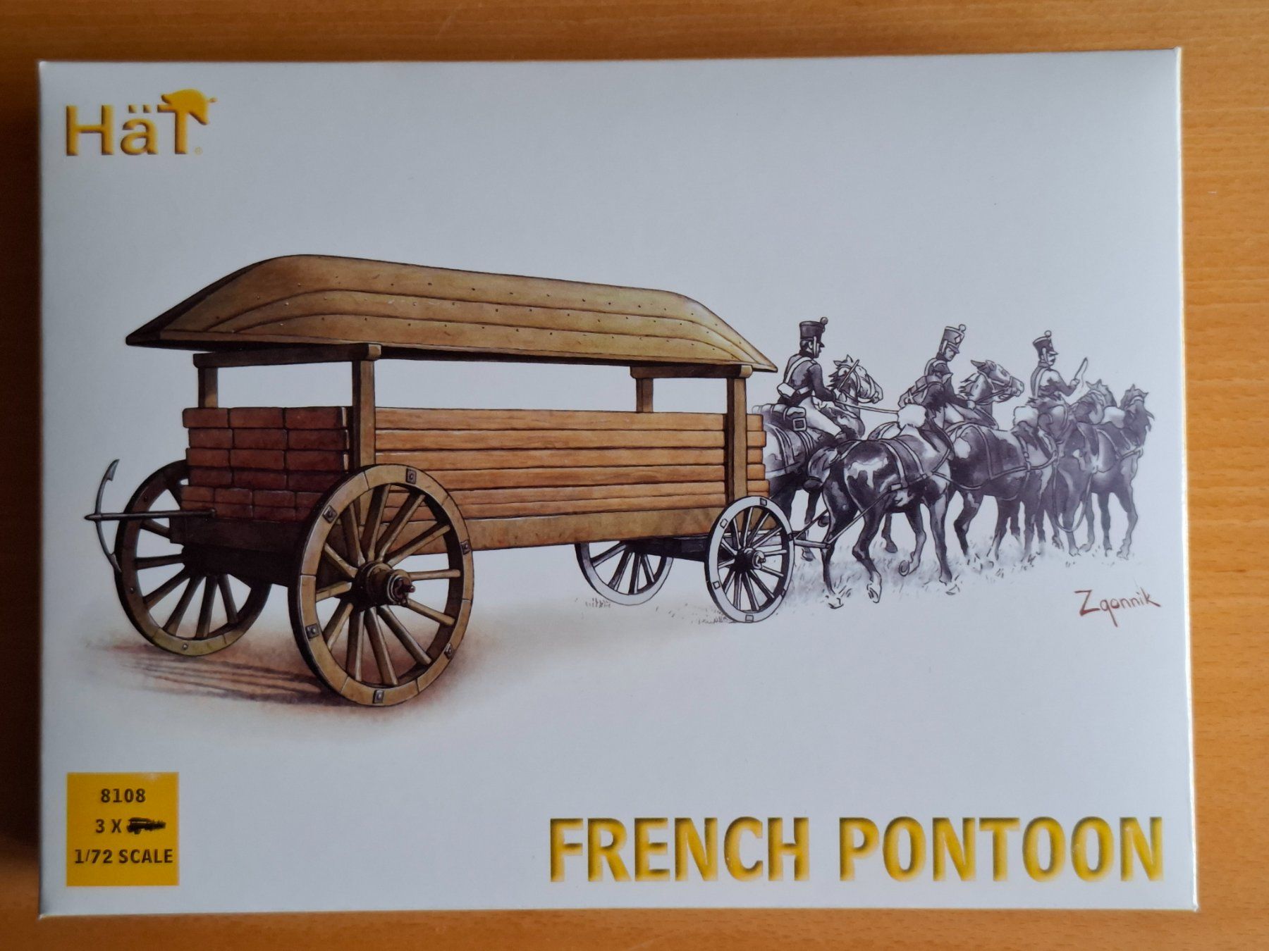 Kit di modellismo & Modellini statici: HäT 1/72 French Pontoon – Nuovo e nell'imballaggio originale da Diepoldsau venduto da beeteutel