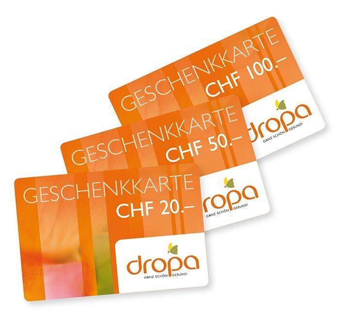 Buoni: 3 x CHF 50.00 Dropa Geschenkkarten – Nuovo (secondo la descrizione) da Kerzers venduto da Neptuner