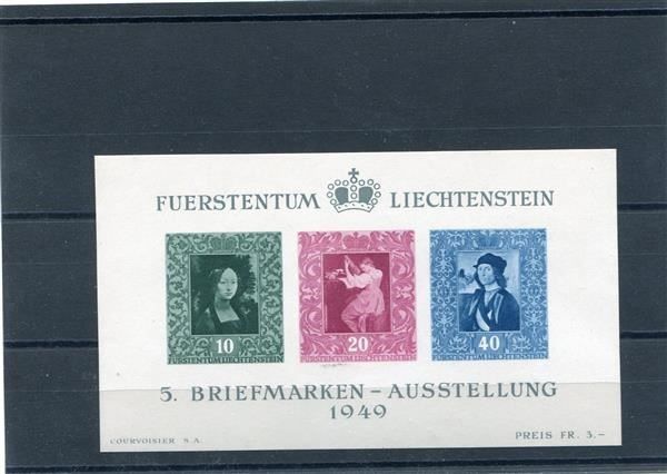 Alle Briefmarken: FL 1949 Nr. W23 Briefmarkenausst. postfr – Gebraucht aus Winterthur von Kyoung