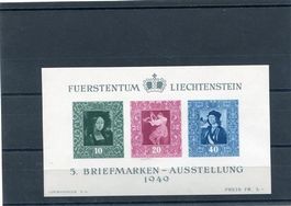 FL 1949 Nr. W23 Briefmarkenausst. postfr