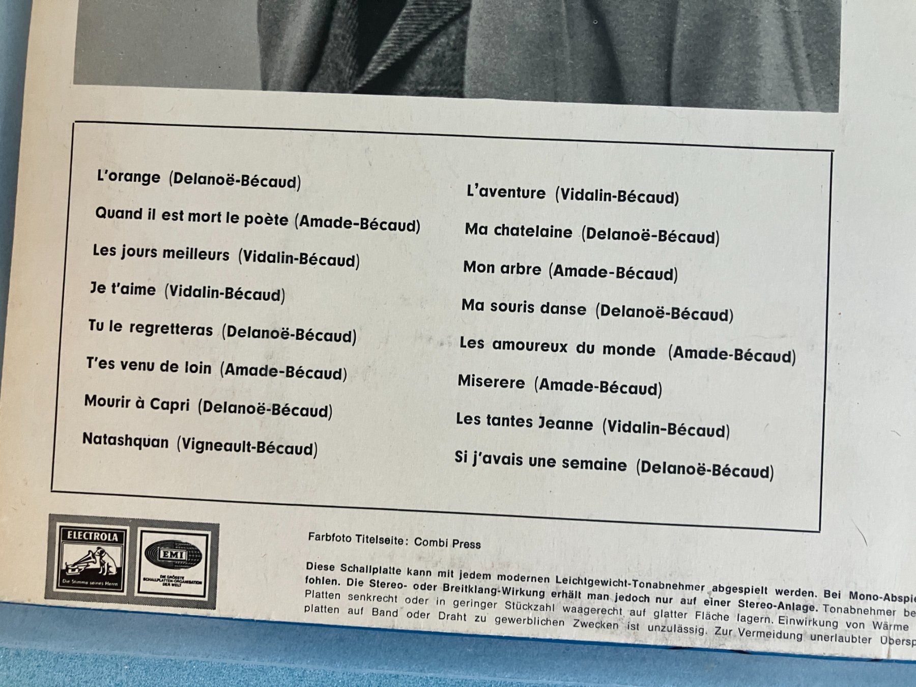 Dischi in vinile: Gilbert Bécaud – Usato da Aarwangen venduto da Jukebox3 3