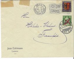 Traum Ersttagsbeleg (FDC) Flugpostmarke SBK F2 - Mi Nr. 145
