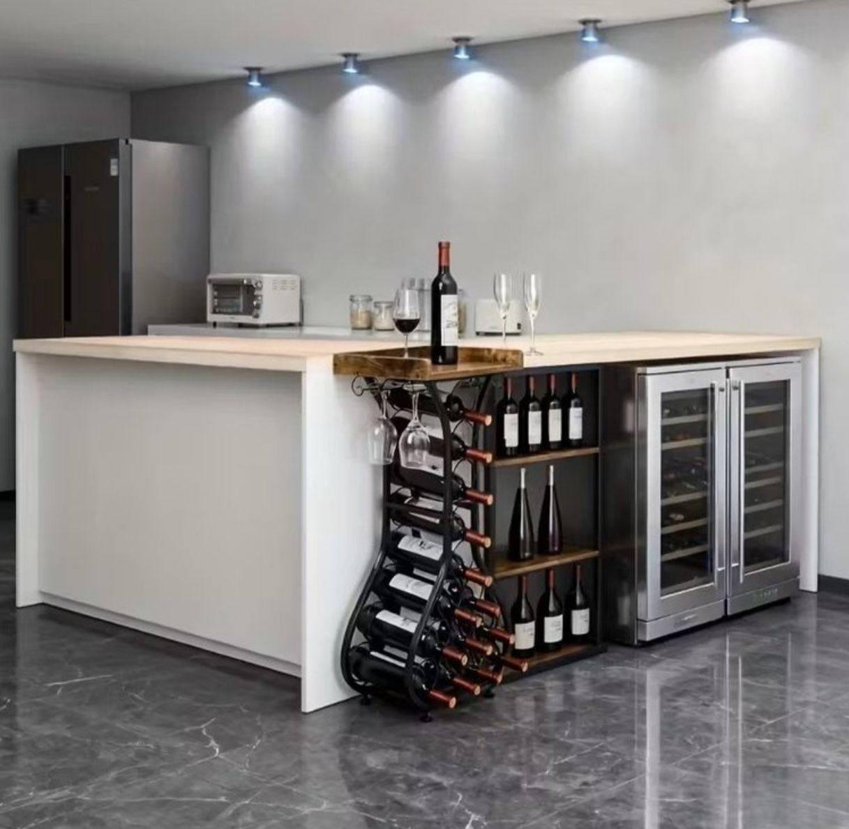 Scaffali: 14-Flaschen Weinregal Mini Bar Tisch – Nuovo e nell'imballaggio originale da Hohenrain venduto da cars77 2