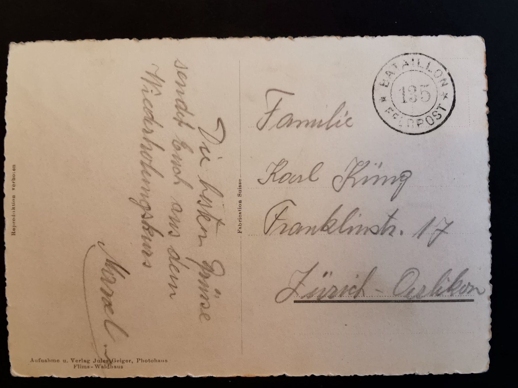 Cartoline postali: Rhäzüns   Ansichtskarte  Feldpost  Graubünden – Usato da Rheineck venduto da kat_7gld 1