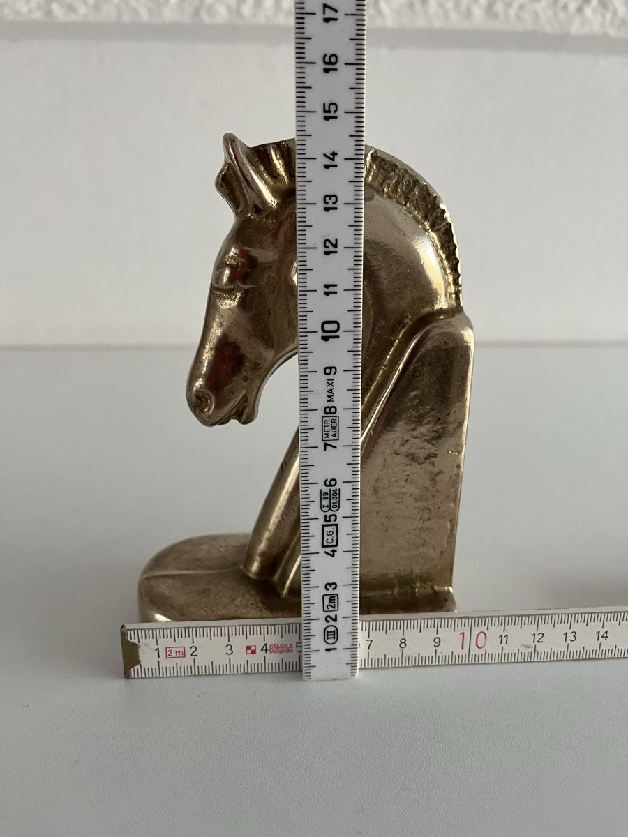 Tutte le decorazioni: Pferdekopf / Buchstütze / Art Deco / Messing – Usato da Wetzikon ZH venduto da seli03 8