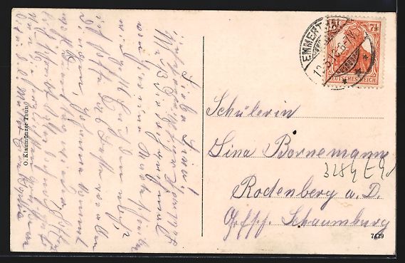Cartoline postali: Hilterfingen, Ortsansicht mit Seeblick – Usato da Berlin venduto da bartko-reher 1