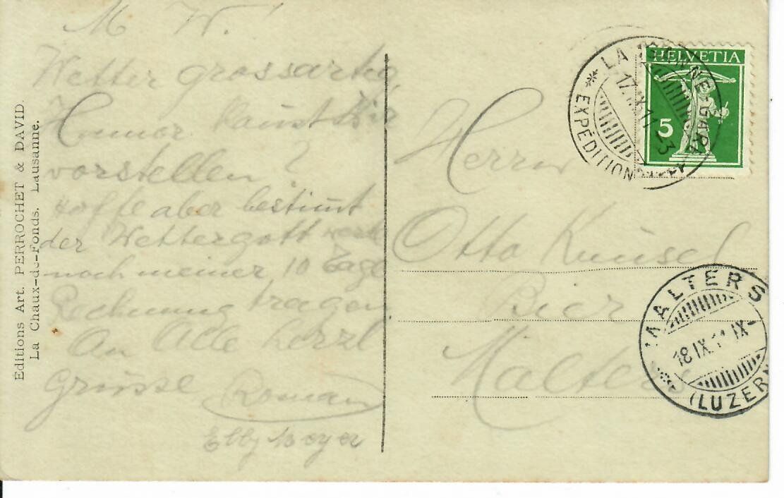 Cartoline postali: Fribourg – Usato da Hochdorf venduto da Ziegel-16 1