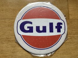 Gulf benzin Tankstelle werbung reklame classic 