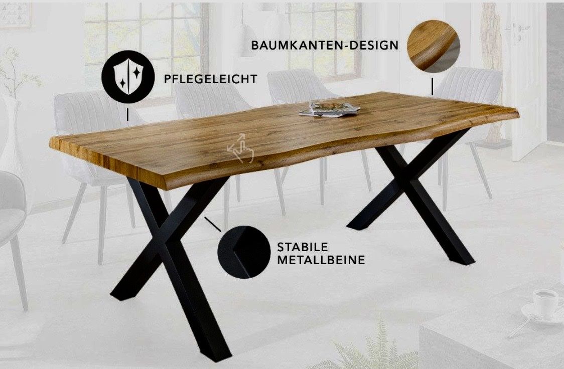 Tavoli: Schöner Esstisch 160x80 – Nuovo (secondo la descrizione) da Burgdorf venduto da jan_z8ty 1