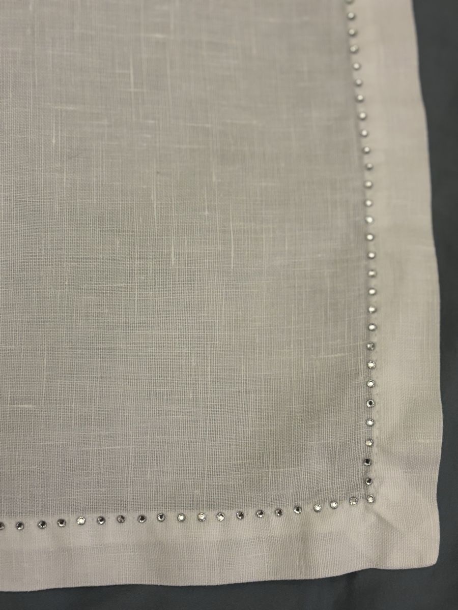 Set di piatti: 8 sets et 8 serviettes de table en lin – Usato da Genève venduto da ati_tj8f 9