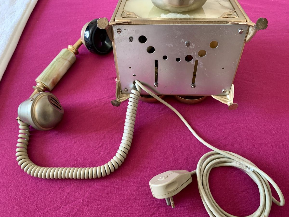 Telefoni: Antikes Telefon Onyx Messing mit Wählscheibe – Usato da Wallisellen venduto da Died 5