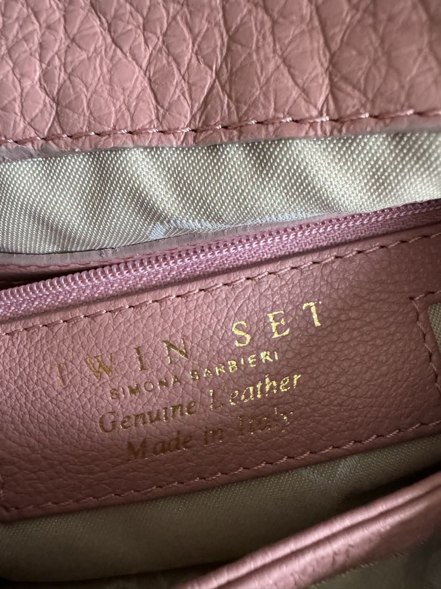 Twinset Borse da donna: Neu TWINSET Leder Tasche mit fransen Rosa – Nuovo e nell'imballaggio originale da Bern venduto da Ninitto 7