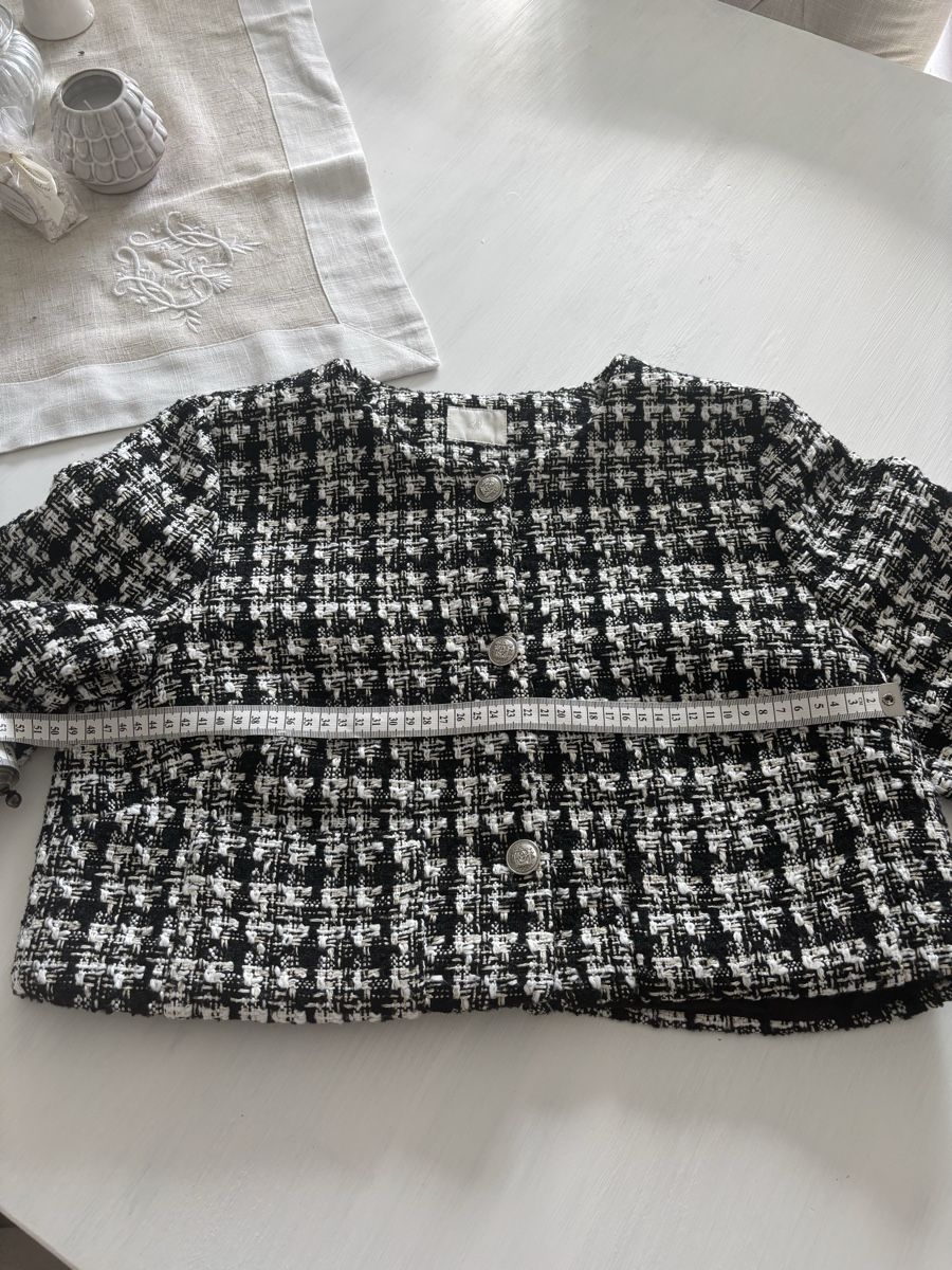 H&M Giacche: Schicke Tweed Jacke schwarz weiss Gr. M – Nuovo (secondo la descrizione) da Bäretswil venduto da Viechel 3