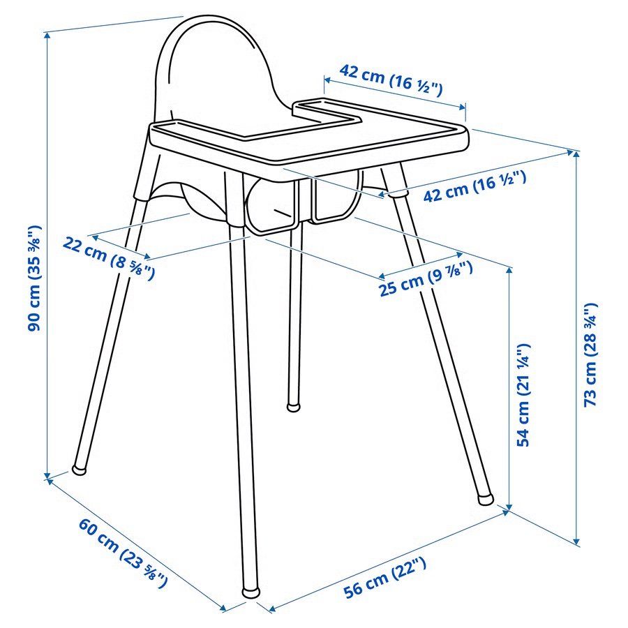 Ikea Seggioloni: ANTILOP Kinderhochstuhl mit Tablett – Usato da Zürich venduto da ann_6gcx 2