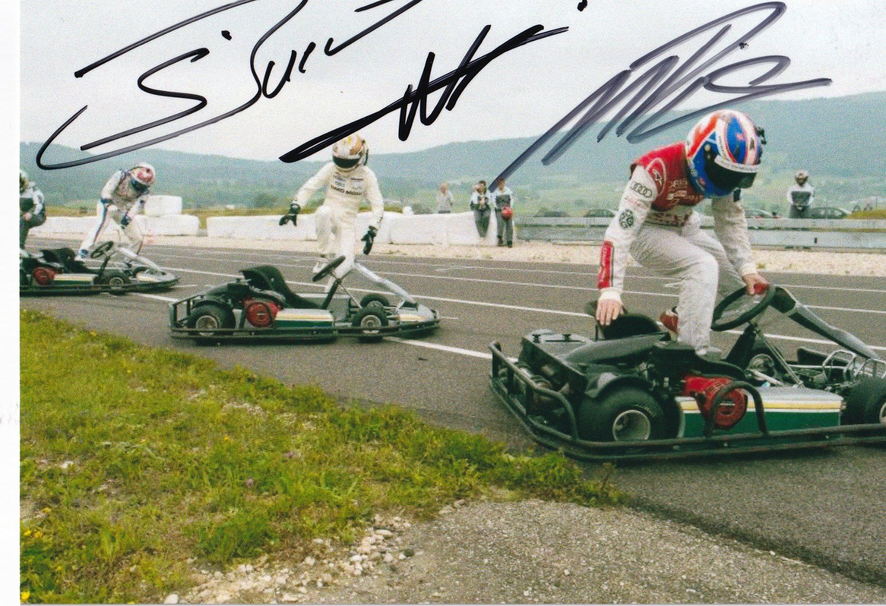 Autogramme: 3 CH Fahrer  Go Kart 2017 – Gebraucht aus Grabs von Sauber60