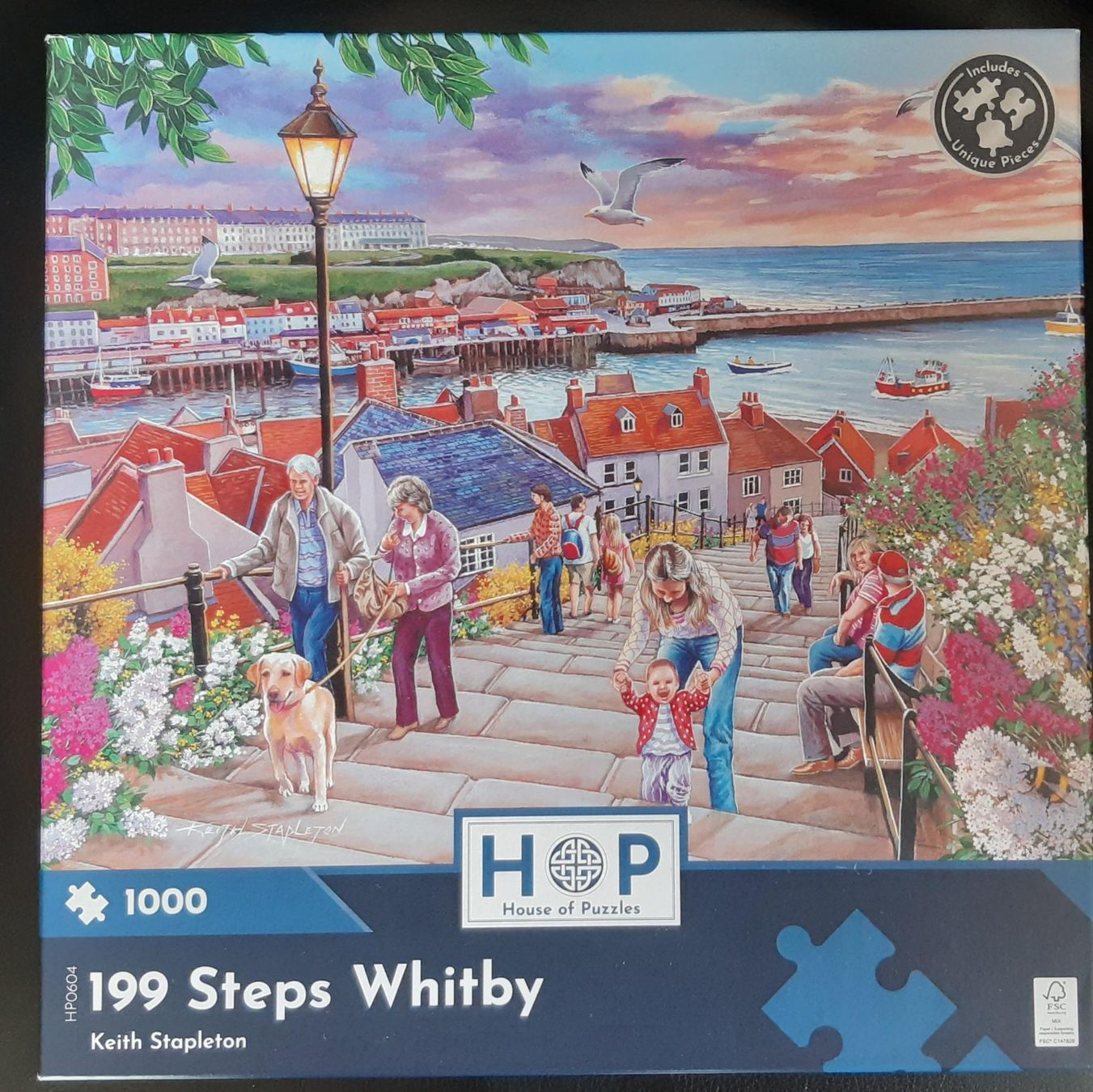 Puzzle: HOP Puzzle 1000 Teile, 199 Steps Whitby – Usato da St. Gallen venduto da hohl1964