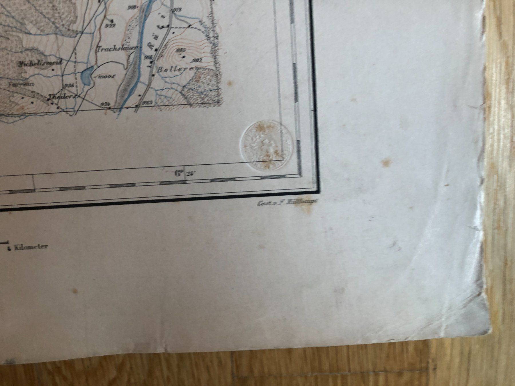 Landkarten & Atlanten: Siegfriedatlas Bl. 244: Altmatt 1887 – Gebraucht aus Zürich von allp 5