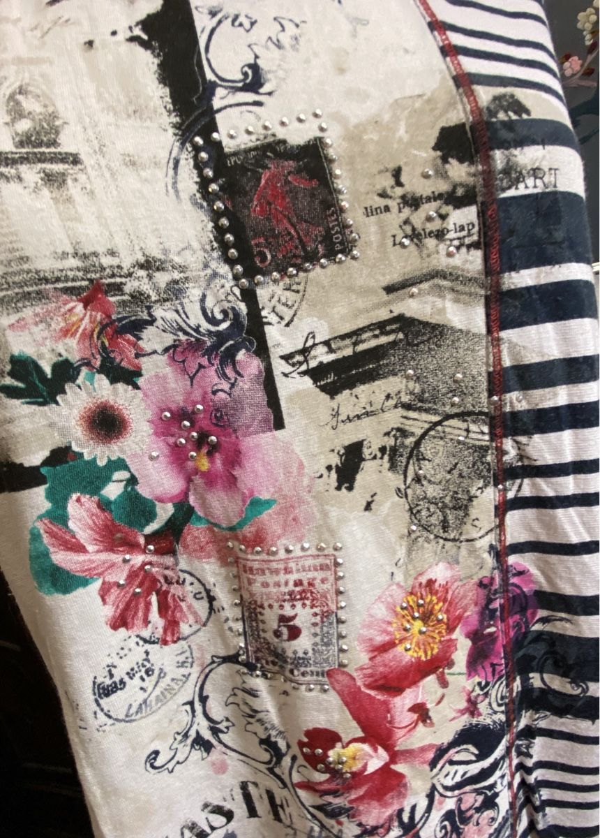 T-shirt: CANDA Premium Shirt patchwork Gr. L – Usato da Fislisbach venduto da KolibriSecondhand 4