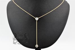 Brillant Y-Collier 1.24ct Brillanten 18K Gelbgold *S2895