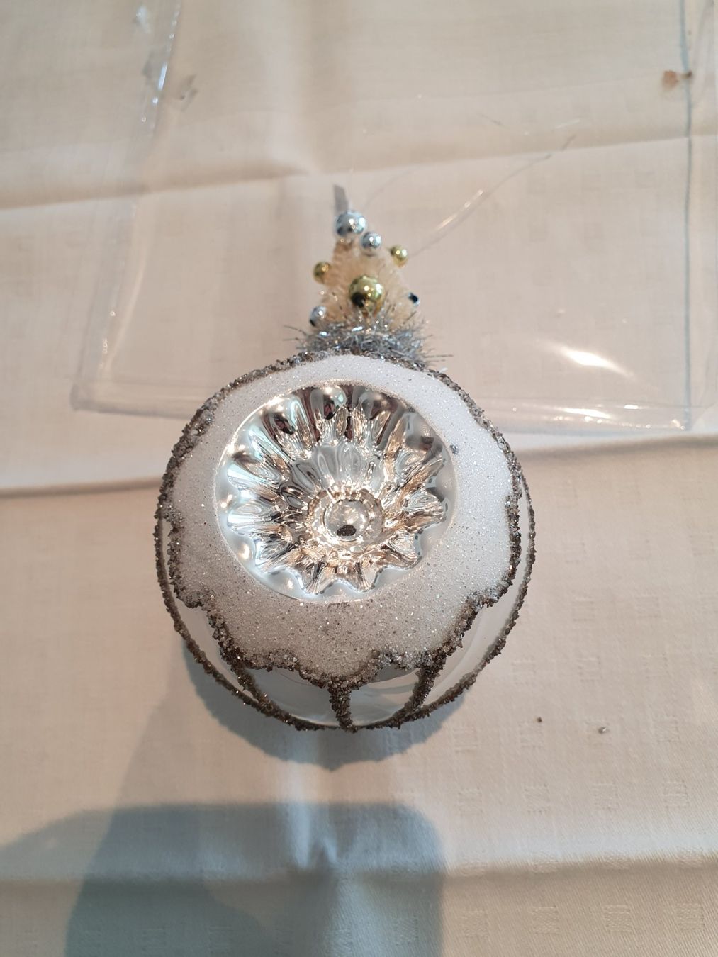 Tutte le decorazioni: Weihnachtskugel, Christbaumkugel, Vintage, Glitzer, 3 Stk – Nuovo e nell'imballaggio originale da Reinach venduto da 3Guggerli