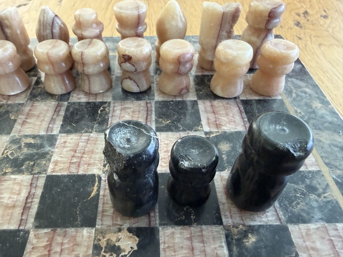 Giochi: Jeu d’échecs en marbre ou onyx – Usato da Echallens venduto da JAR69 7