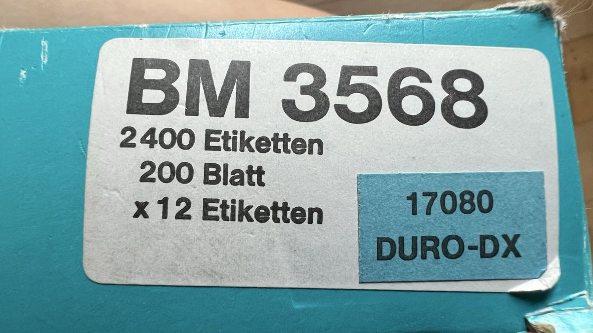 Sticker: Klebe-Etiketten 3.5 x 6.7 cm – Nuovo (secondo la descrizione) da Ursenbach venduto da weg_75xn 1