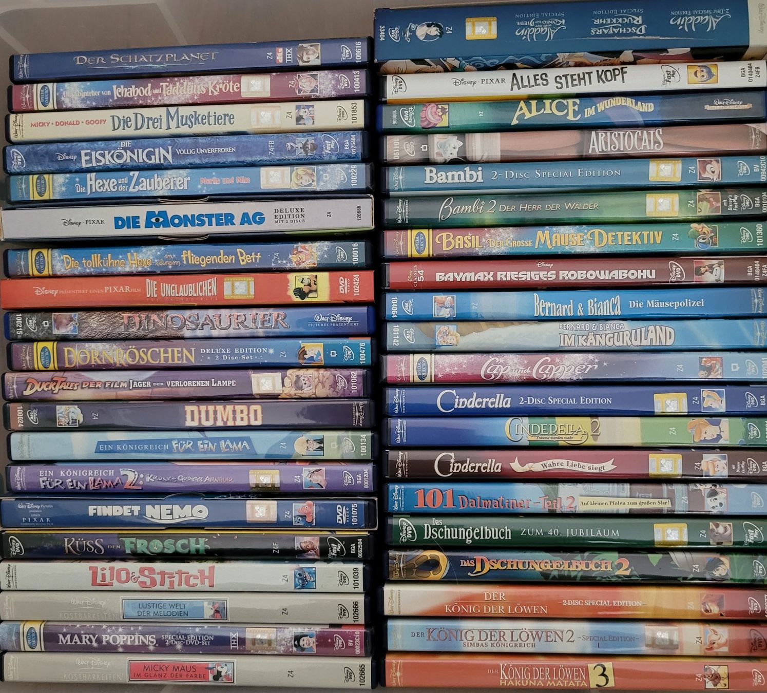 Tutti i DVDs: Konvolut 54 Disney / Pixar DVDs – Usato da Würenlos venduto da Felisha