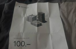 100.- gutschein Galaxus