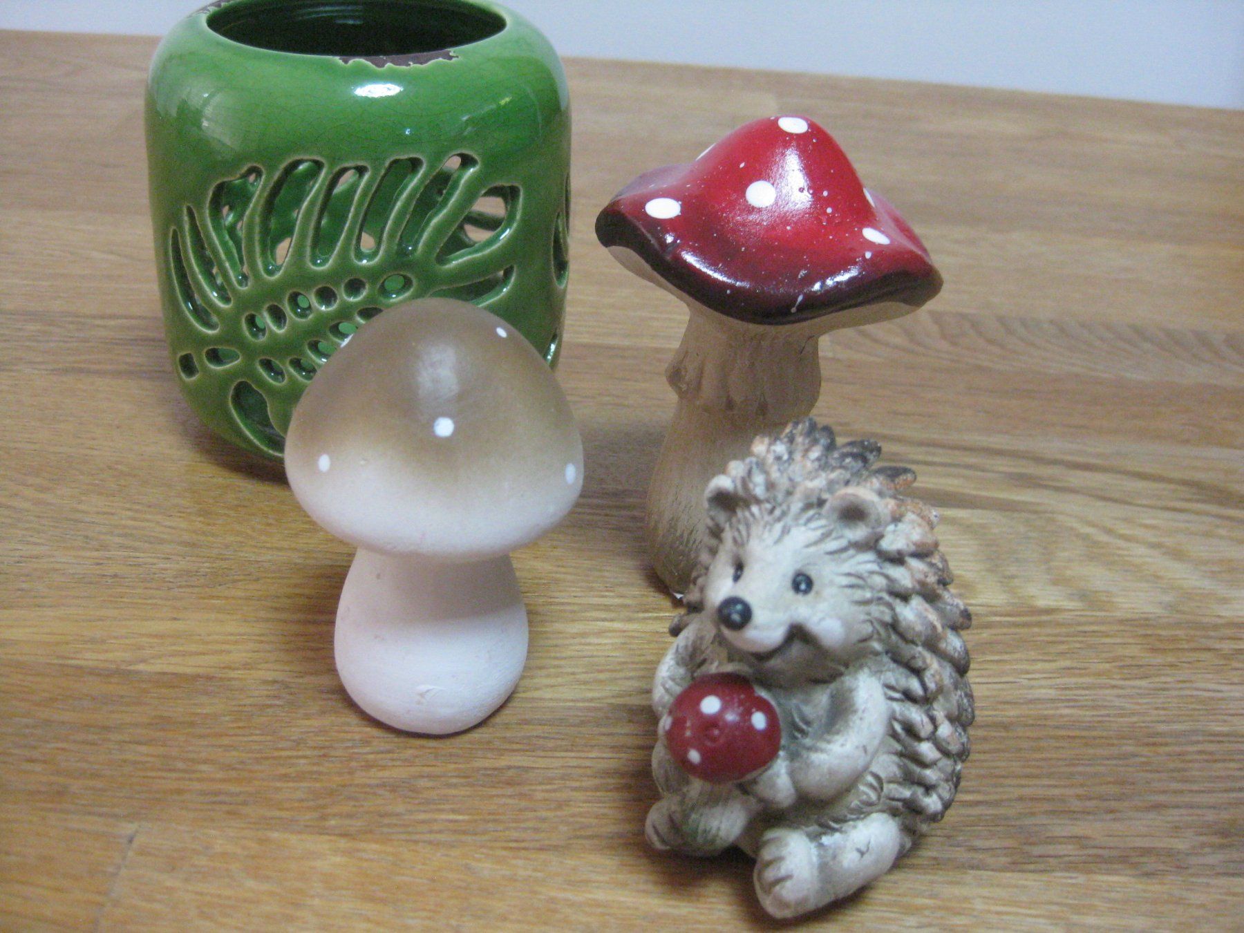 Toutes les décorations: 2 schöne PILZE und 1 TEELICHT und 1IGEL – Neuf (Voir description) à Romanshorn par Wazoohandlung 4