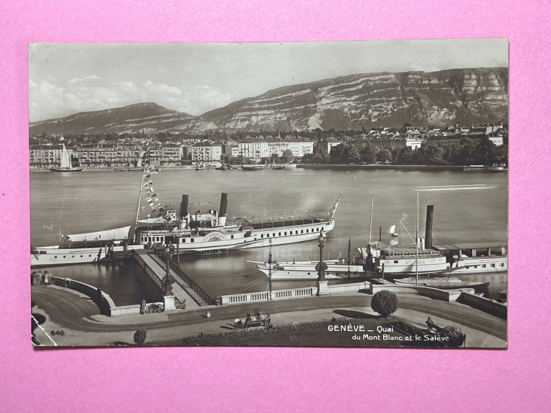 Cartoline postali: Genève - Quai du Mont Blanc – Usato da Steg VS venduto da danwer74