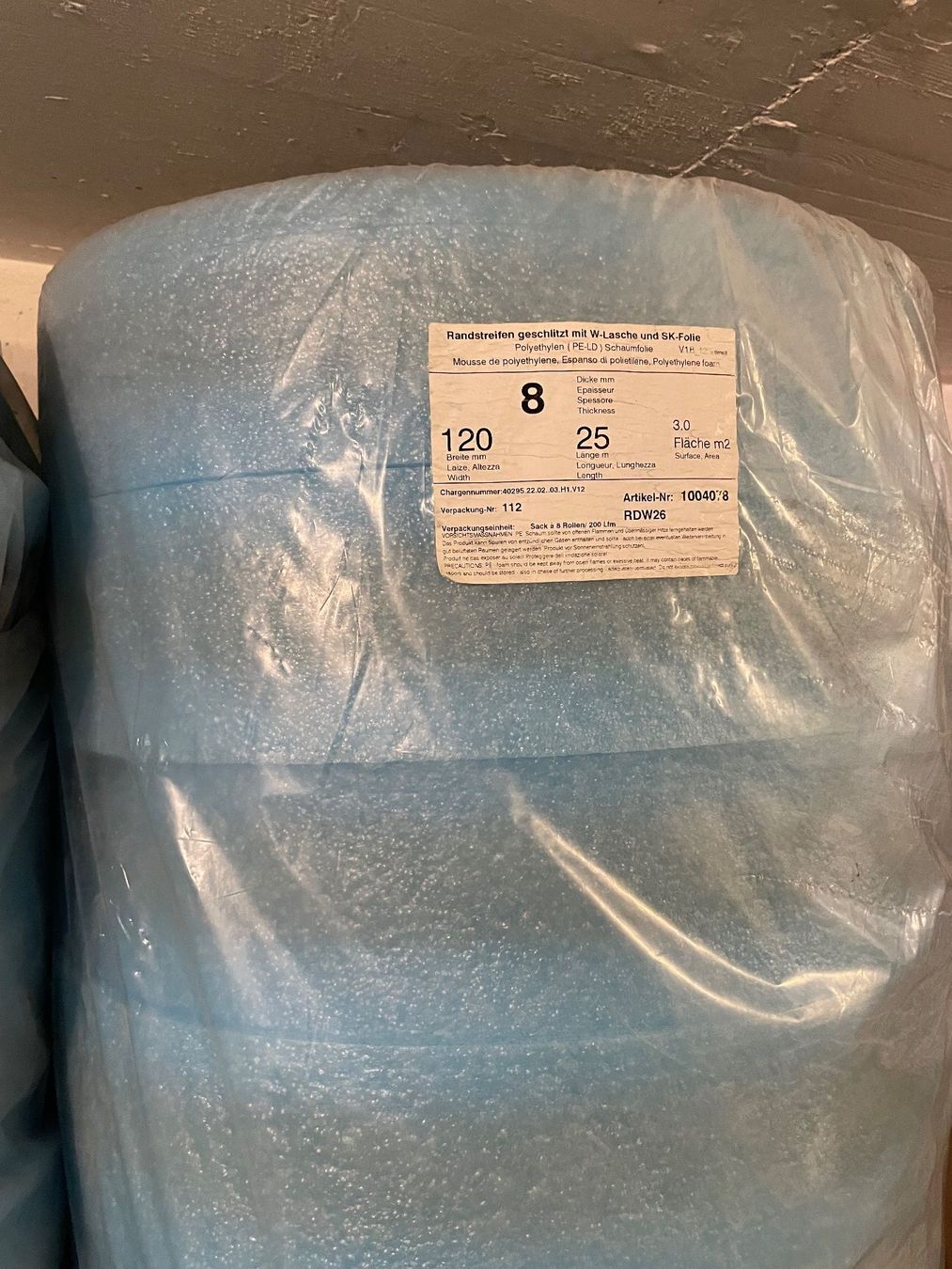 Dekobänder: Isolationsmaterial Randstreifen, pro Packung 8 Rollen x 25m – Neu (gemäss Beschreibung) aus Holderbank SO von ann_lg6r 1